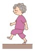 姿勢のいい歩き方　The good way of walking of a posture